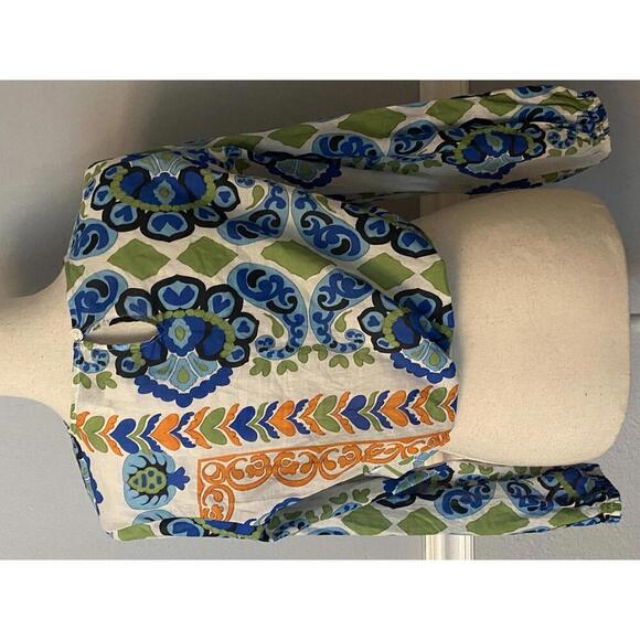 Industry Republic Women's Long Sleeve Crop Top with Blue Floral Print - Picture 7 of 10